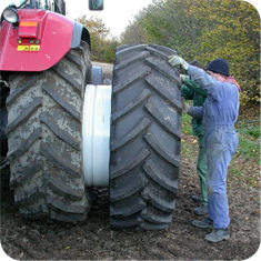 Давление в шинах комплектных колес для сельскохозяйственной техники
