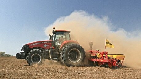 Сеялка Vaderstad Tempo + Трактор Case IH Magnum 340 на сдвоенных колесах STARCO GS