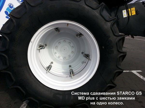 Сдвоенные колеса STARCO GS на комбайне Torum 760