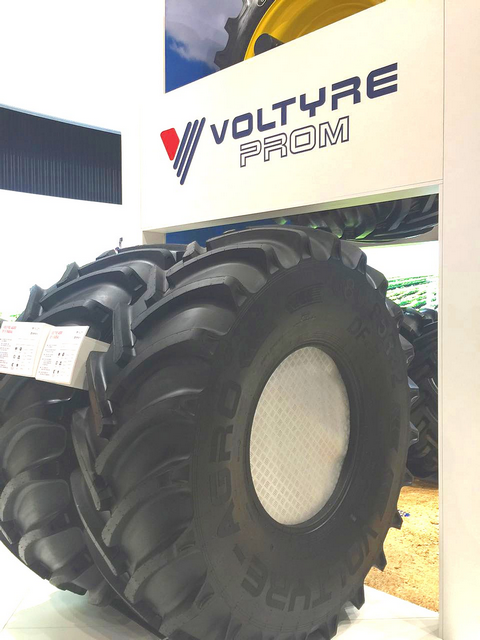 На стенде «TITAN» была выставлена продукция брендов VOLTYRE, TITAN, GOODYEAR FARM TIRES (Made by TITAN)