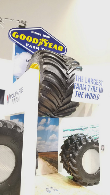 На стенде «TITAN» была выставлена продукция брендов VOLTYRE, TITAN, GOODYEAR FARM TIRES (Made by TITAN)