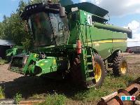 Инспекция состояния шин BKT RT600 800/65 r32 установленных на комбайне John Deere S660