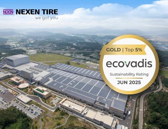 Компания NEXEN TIRE второй год подряд получила золото в рейтинге EcoVadis. Эта награда помещает компанию в топ-3% среди более чем 150 000 компаний по всему миру.